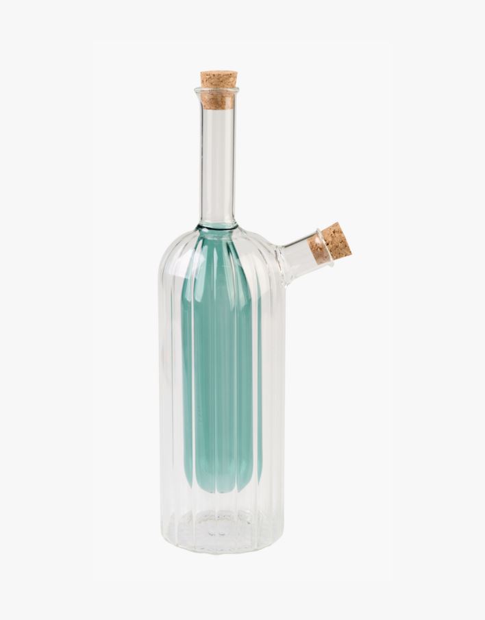 Olje+eddik flaske petroleumsblå - 260ml/100ml petroleumsblå - 1