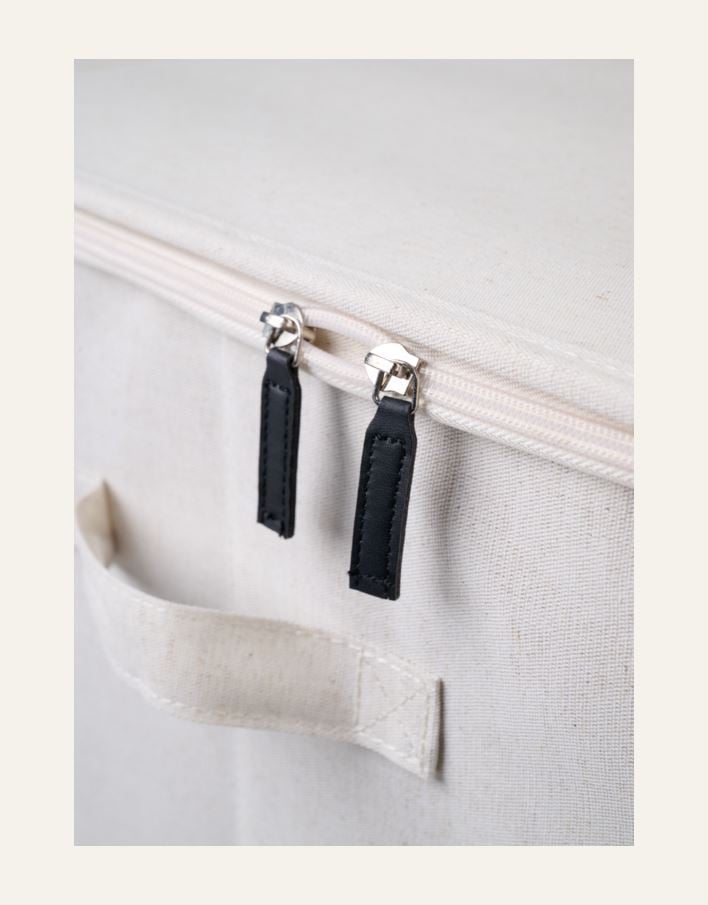 Oppbevaringsboks lys natur - 3