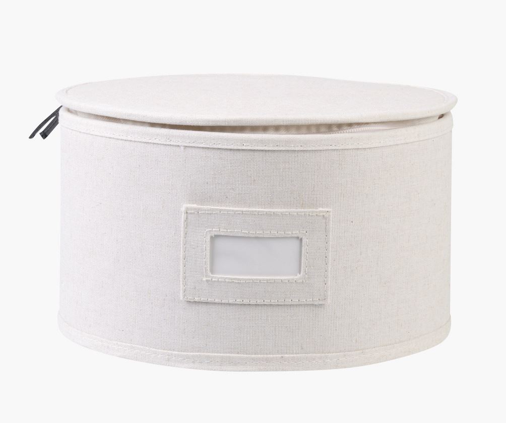 Oppbevaringsboks lys natur - ø18,5x14 cm lys natur - 1