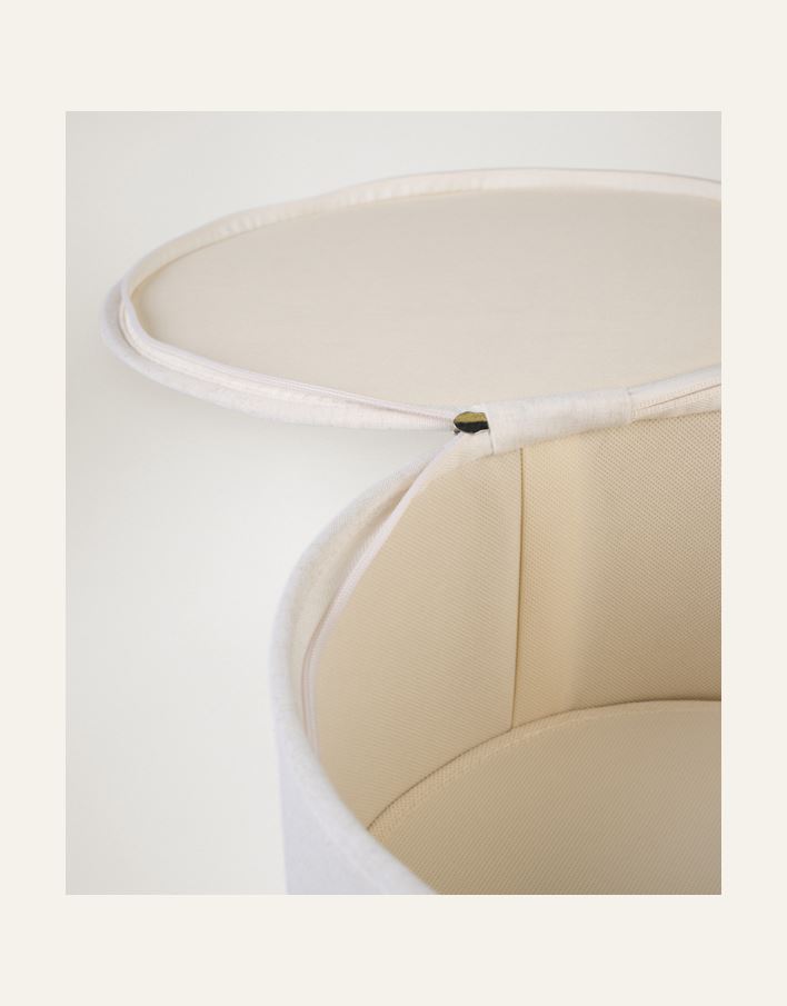 Oppbevaringsboks lys natur - 8