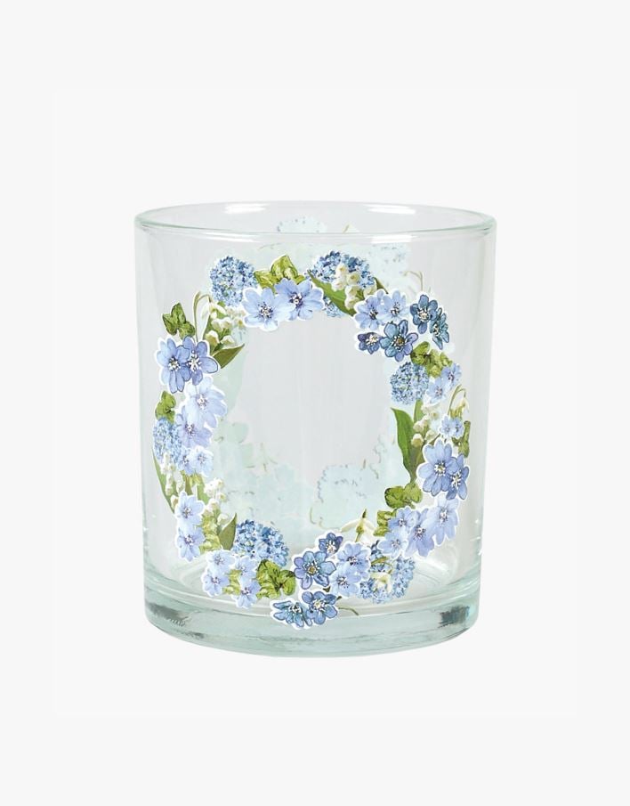 Telysholder blå - 11,5x11,5x13 cm blå - 1