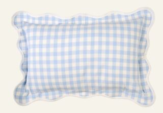 Kid Gina Gingham Pyntepute Lys Blå 40x60 cm