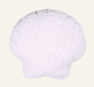Kid Seashell Pyntepute Hvit 38x36x5 cm