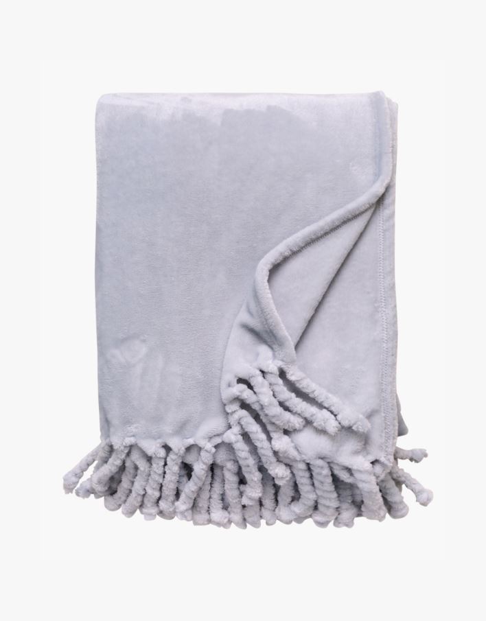 Fleecepledd lys blå - 130x170 cm lys blå - 1