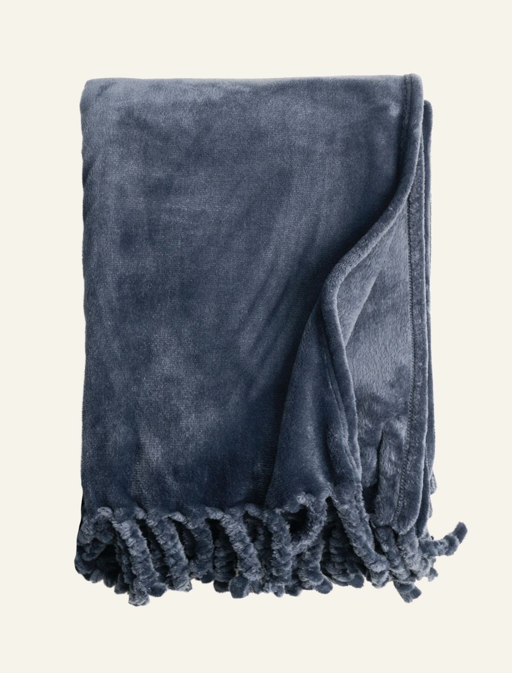 Fleecepledd mørk blå - 130x170 cm mørk blå - 1