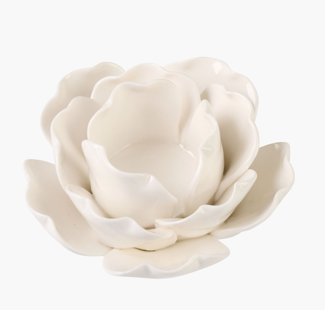 Telysholder hvit - 11x11x7,8 cm hvit - 1