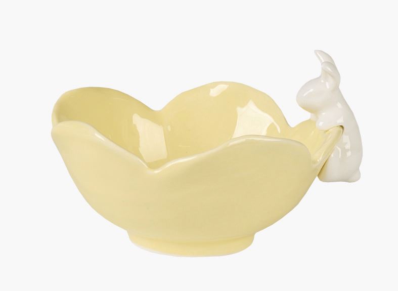 Skål lys gul - 13,1x12x8,9 cm lys gul - 1