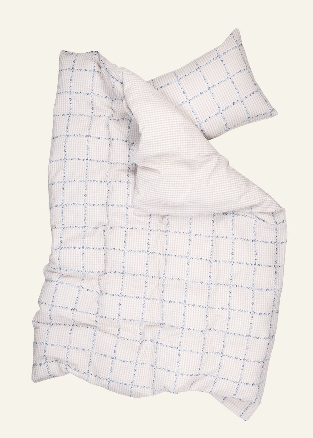 Krepp sengesett multi beige - 3