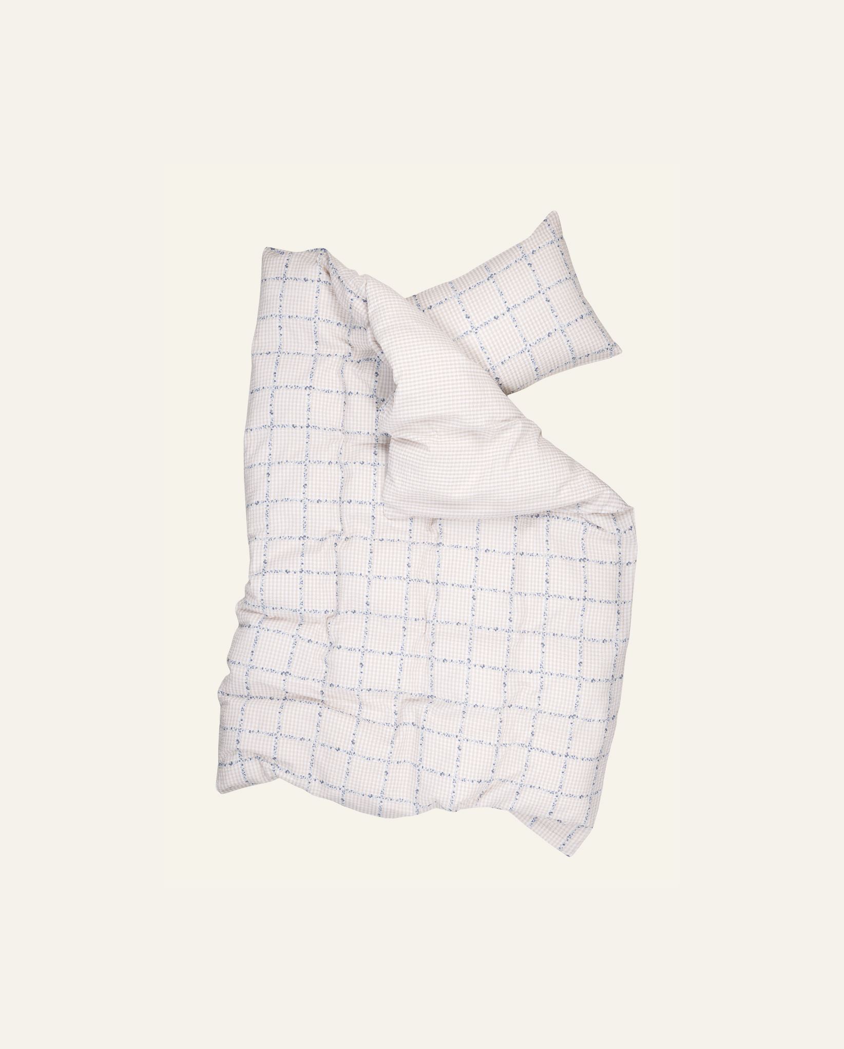 Krepp sengesett multi beige - 3
