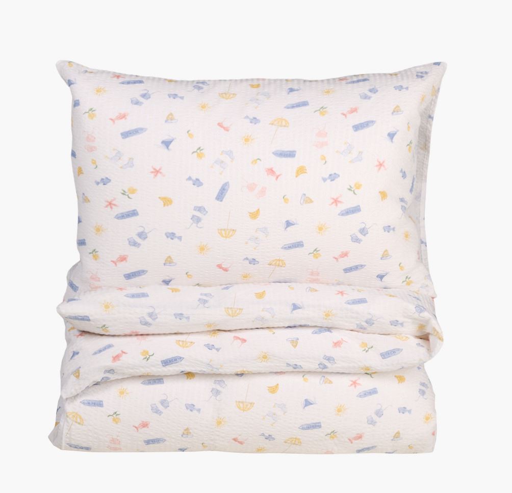 Krepp sengesett multi - 140x200 cm multi - 1