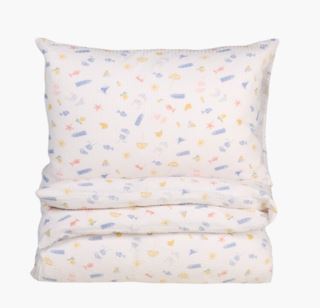 Kid Sunny Beach Krepp Sengesett Multi 140x220 cm/50x70 cm