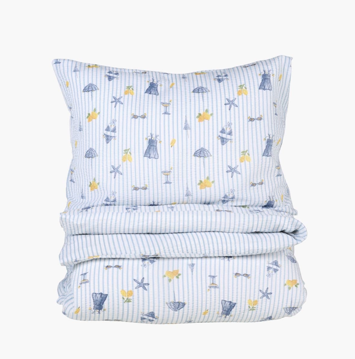 Krepp sengesett multi - 140x220 cm/50x70 cm multi - 1