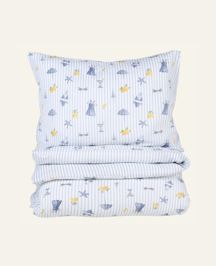 Krepp sengesett multi - 140x200 cm/50x70 cm multi - 1