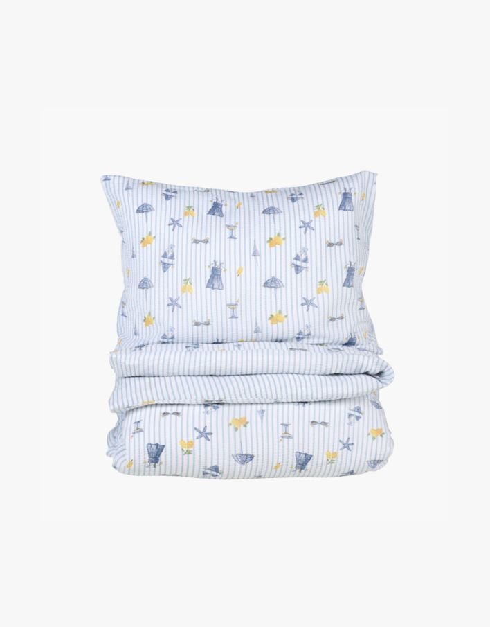 Krepp sengesett multi - 140x220 cm/50x70 cm multi - 1