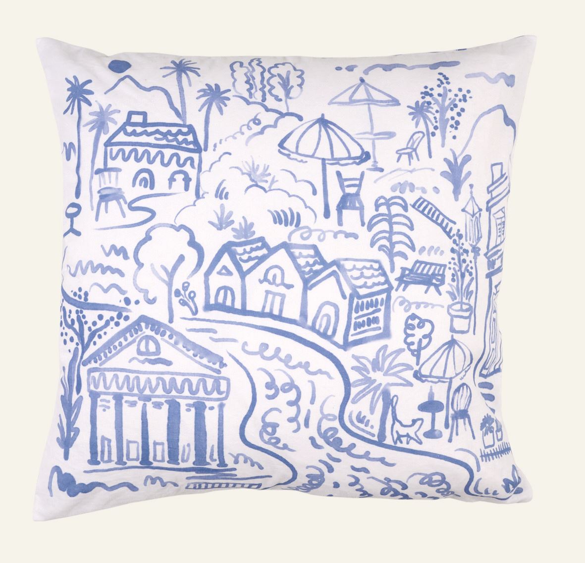 Pynteputetrekk multi blå - 50x50 cm multi blå - 1