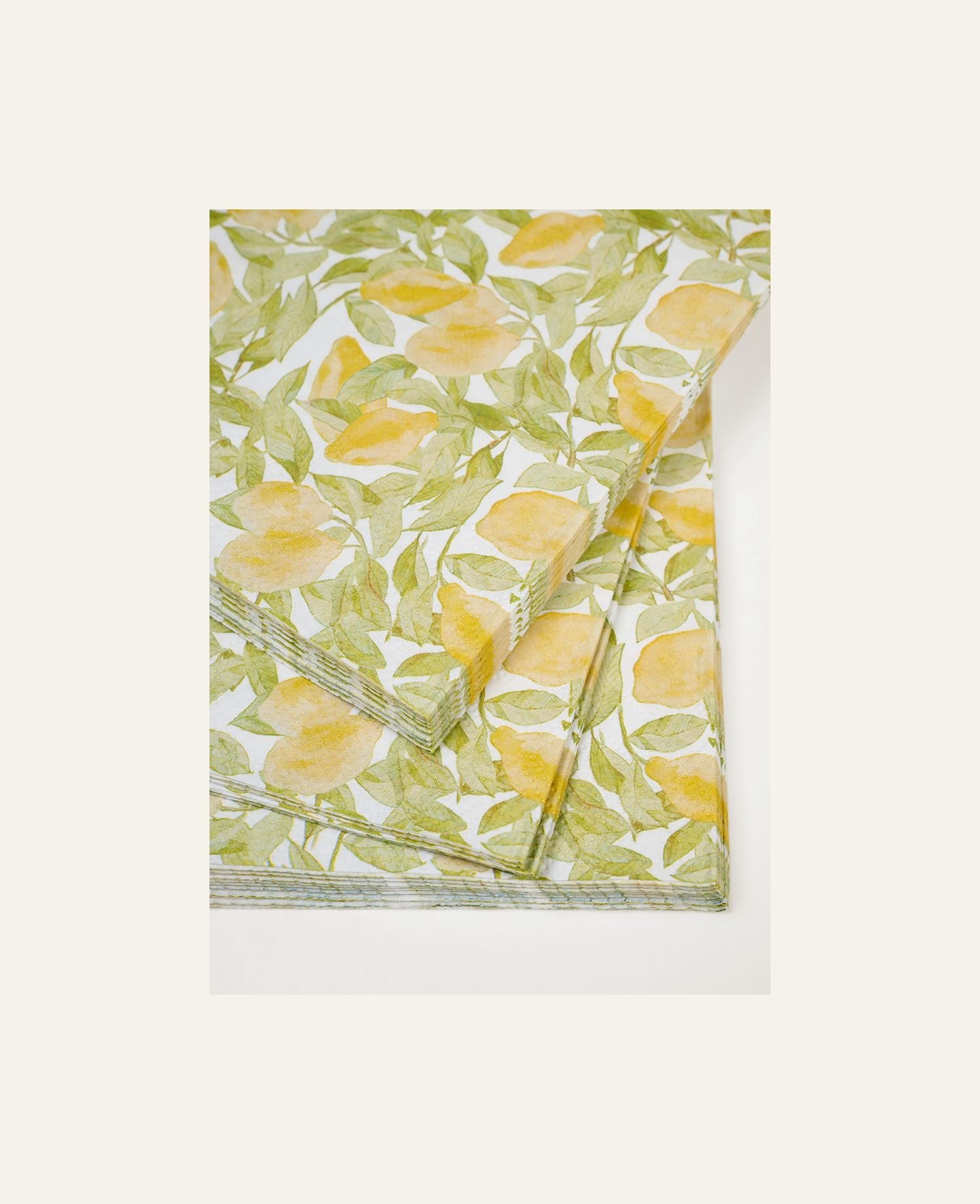 Papirservietter multi gul - 2