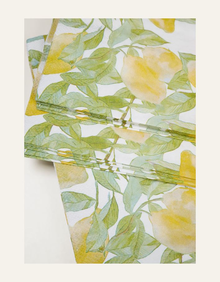 Middagsservietter multi gul - 2