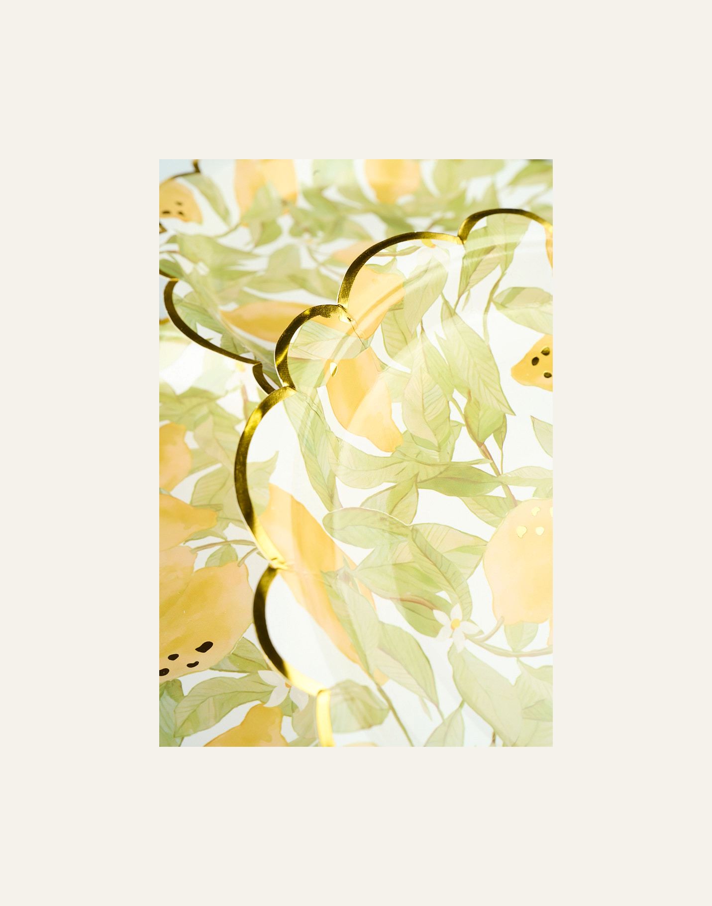 Papptallerken 8pk multi gul - 2