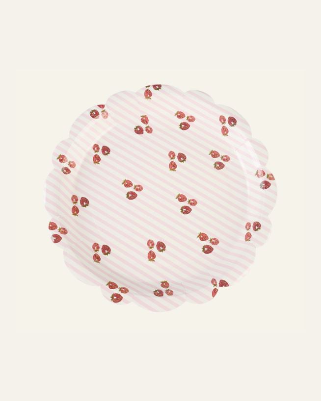 Papptallerken 8pk multi rosa - ø22,5 cm multi rosa - 1