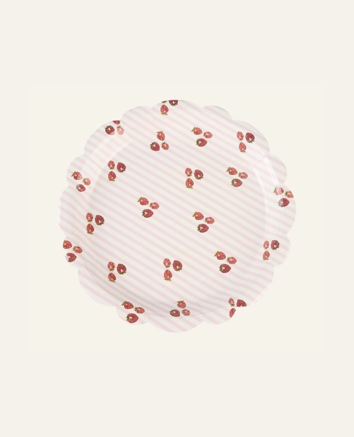 Papptallerken 8pk multi rosa - ø22,5 cm multi rosa - 1