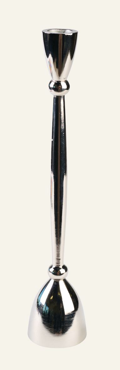 Lysestake sølv - 5,9x5,9x30 cm sølv - 1