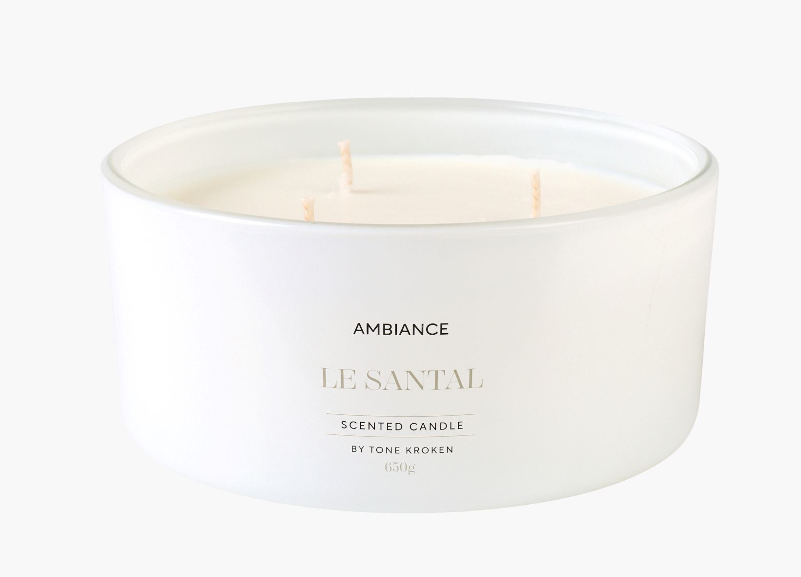 Duftlys hvit - 650 g hvit - 1