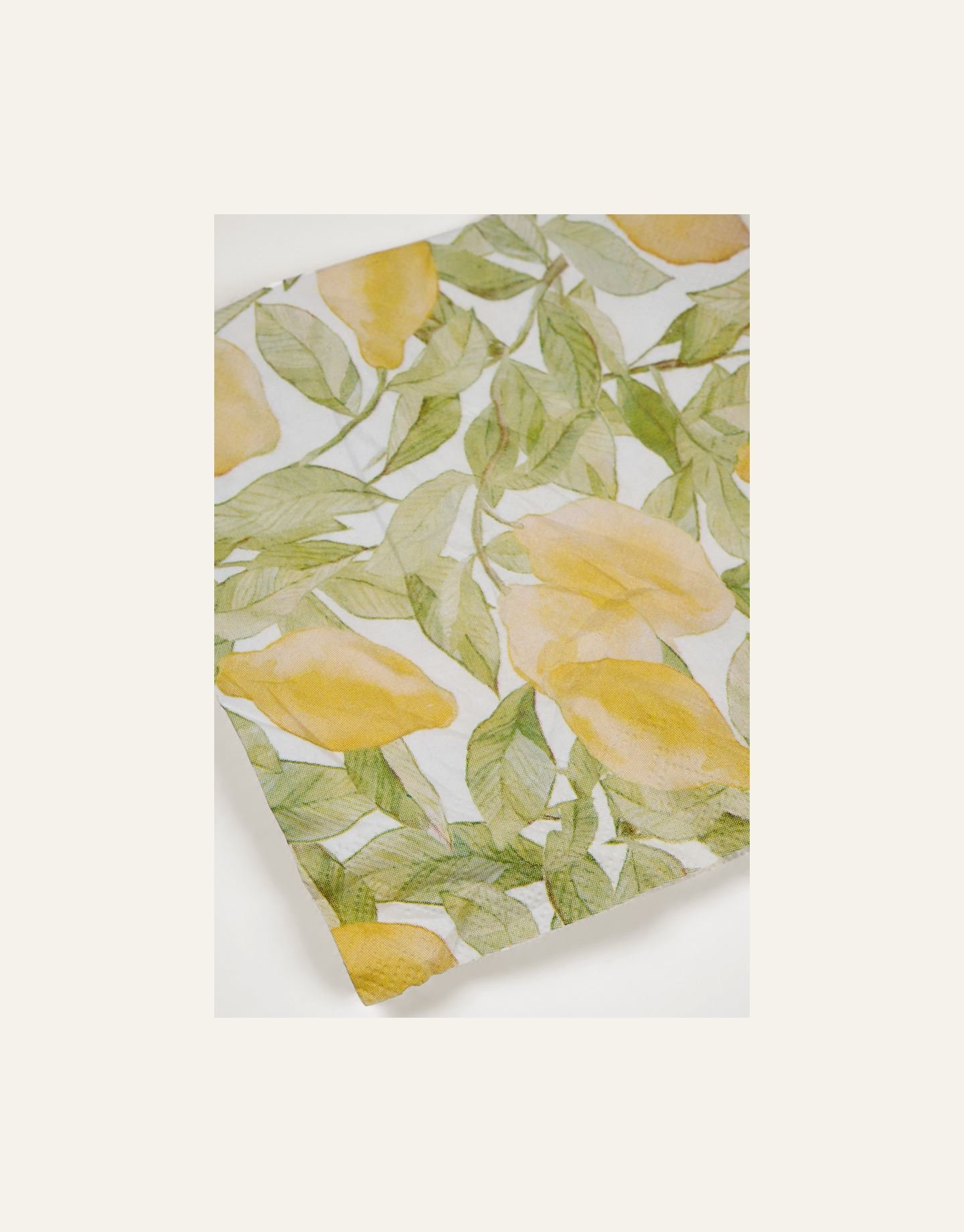 Coctail papirserviett multi gul - 2