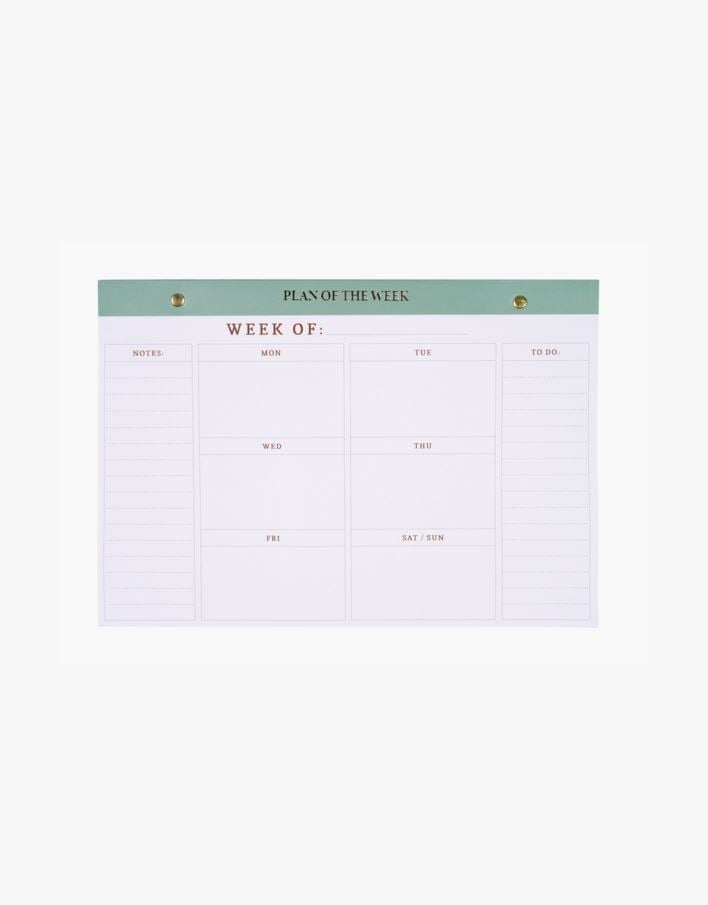 Ukeplanlegger olivengrønn - 21x30 cm olivengrønn - 1