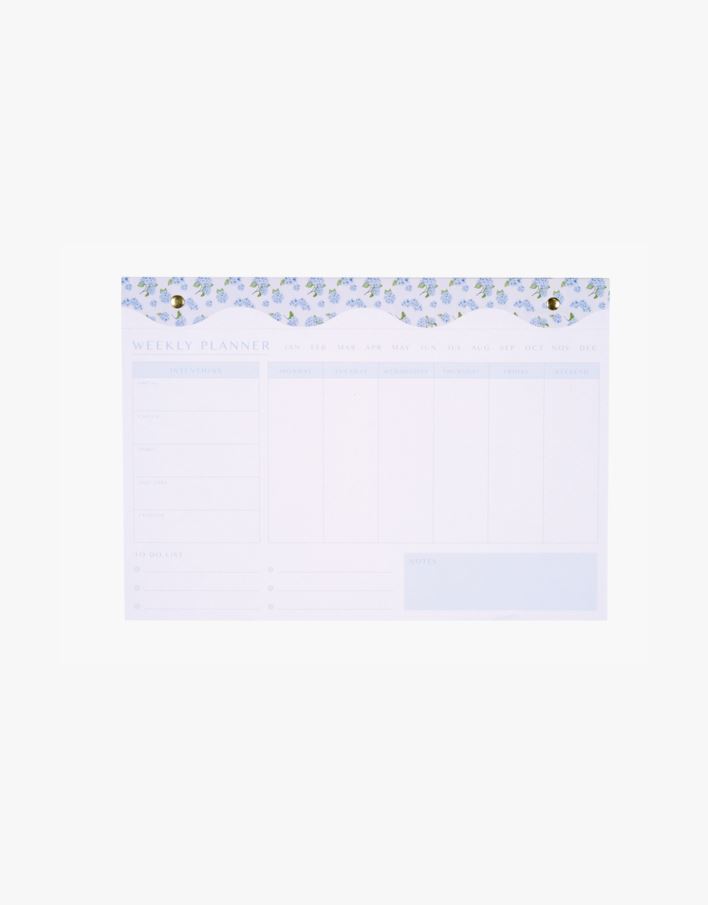 Ukeplanlegger multi blå - 21x30 cm multi blå - 1