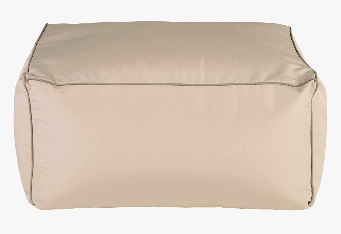 Puff multi beige - 70x55x35 cm multi beige - 1