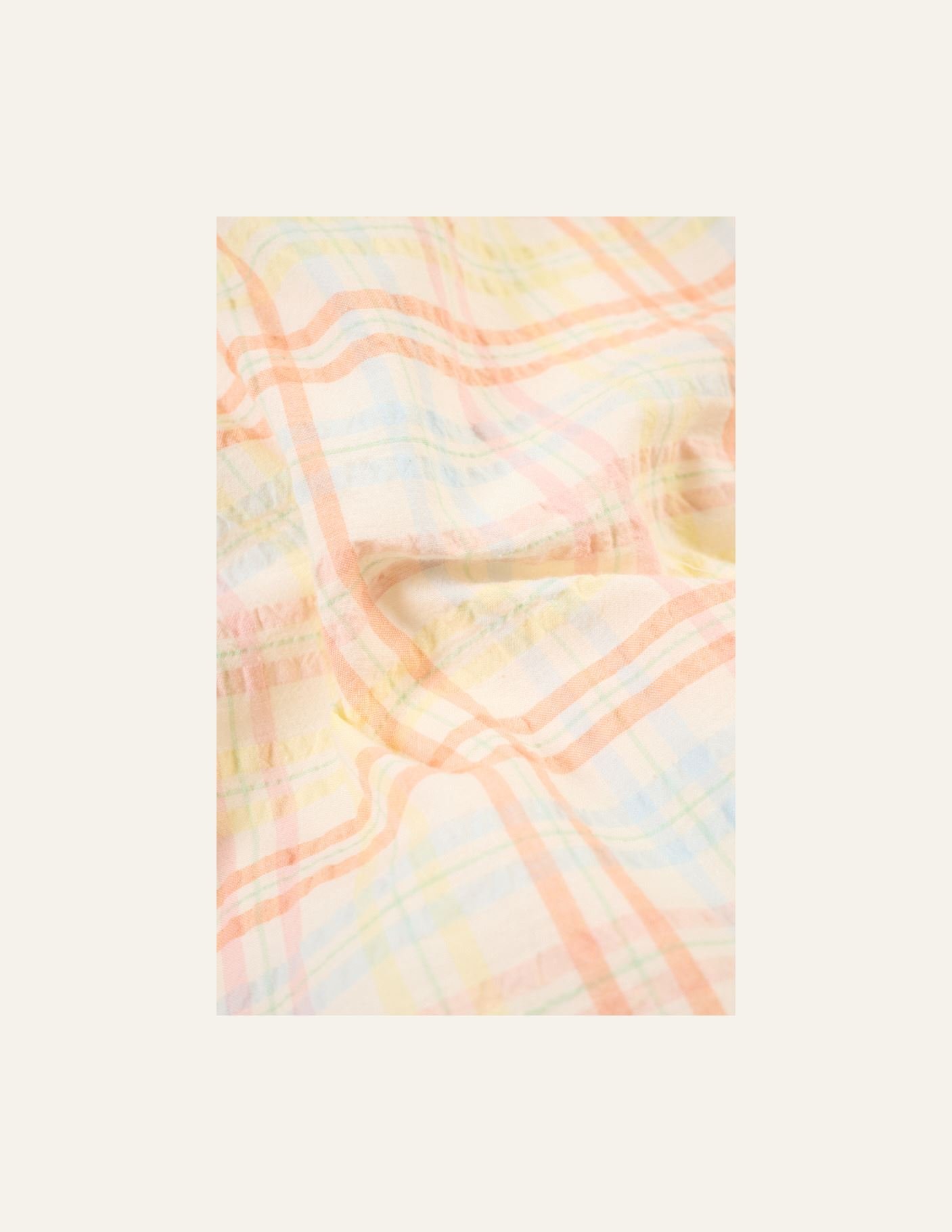 Garnfarget krepp sengesett multi - 3