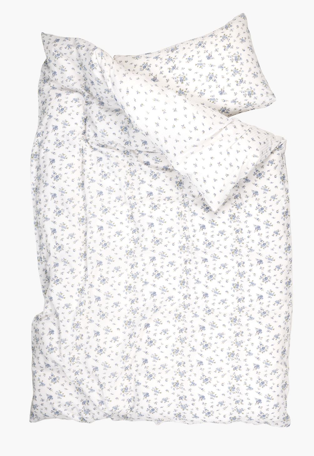 Krepp sengesett blå - 3