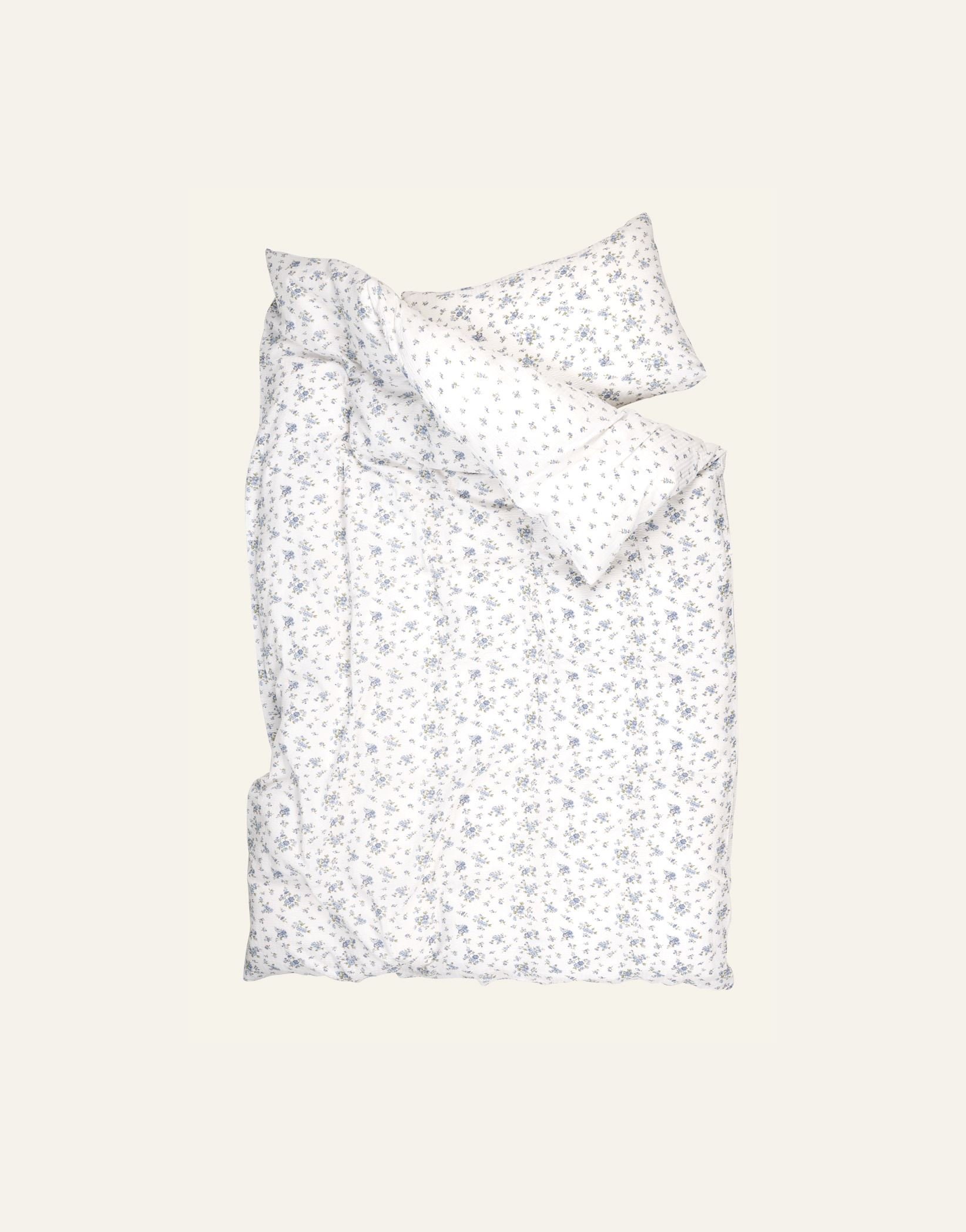 Krepp sengesett blå - 5