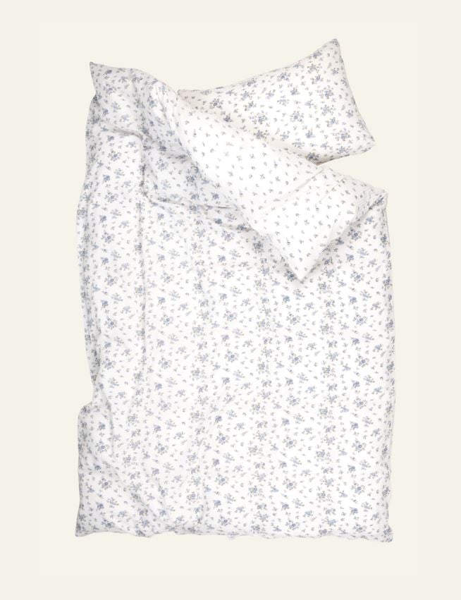 Krepp sengesett blå - 5