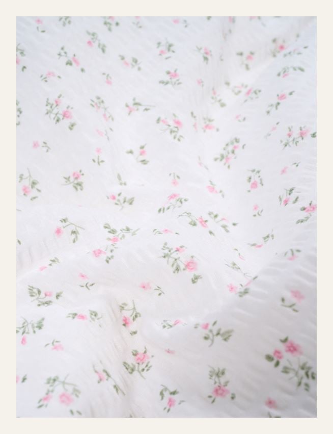 Krepp sengesett rosa - 4