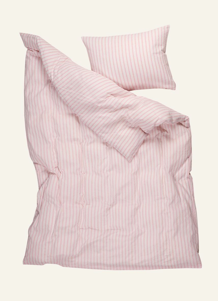 Krepp sengesett lys rosa - 3