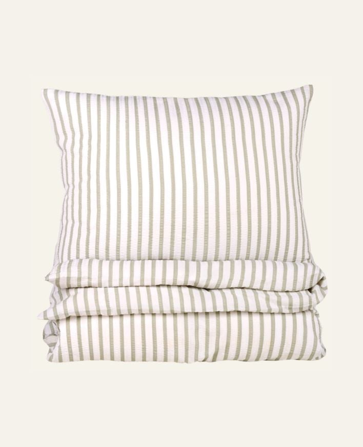 Krepp sengesett grønn - 200x220 cm grønn - 1