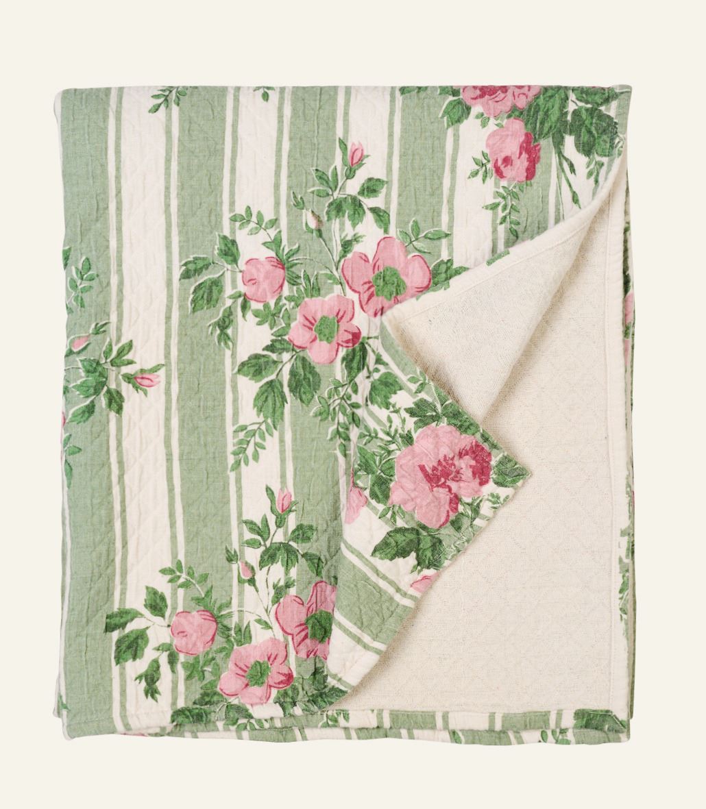 Sengeteppe multi grønn - 150x240 cm multi grønn - 1