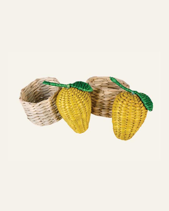 2 pk serviettring gul - 10x10x5 cm gul - 1