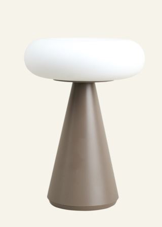 Forms & Objects Iris Led Lampe Lys Brun ø15,6x20,6 cm