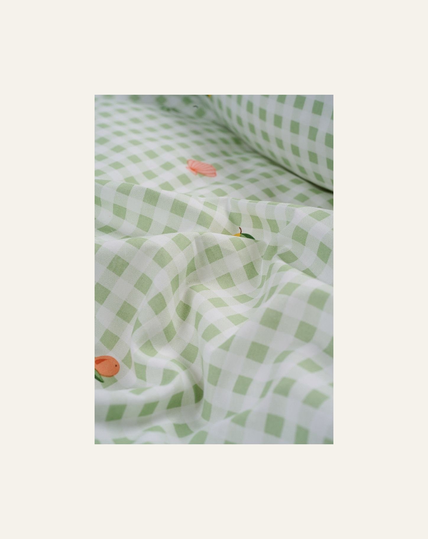 Bomull sengesett grønn - 3
