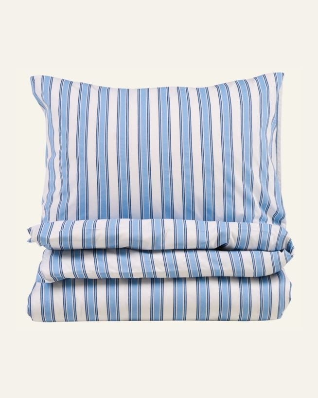 Bomull sengesett blå - 140x200 cm blå - 1