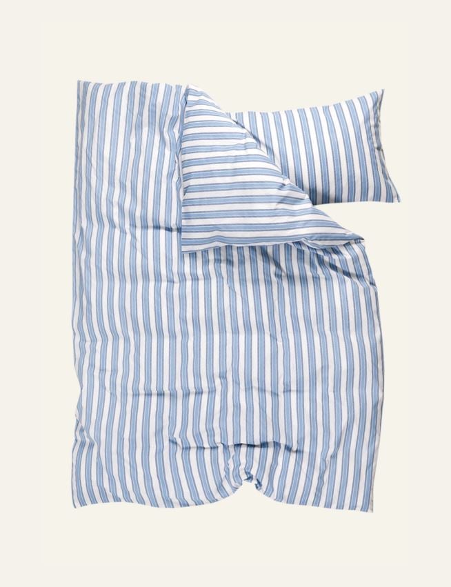 Bomull sengesett blå - 3