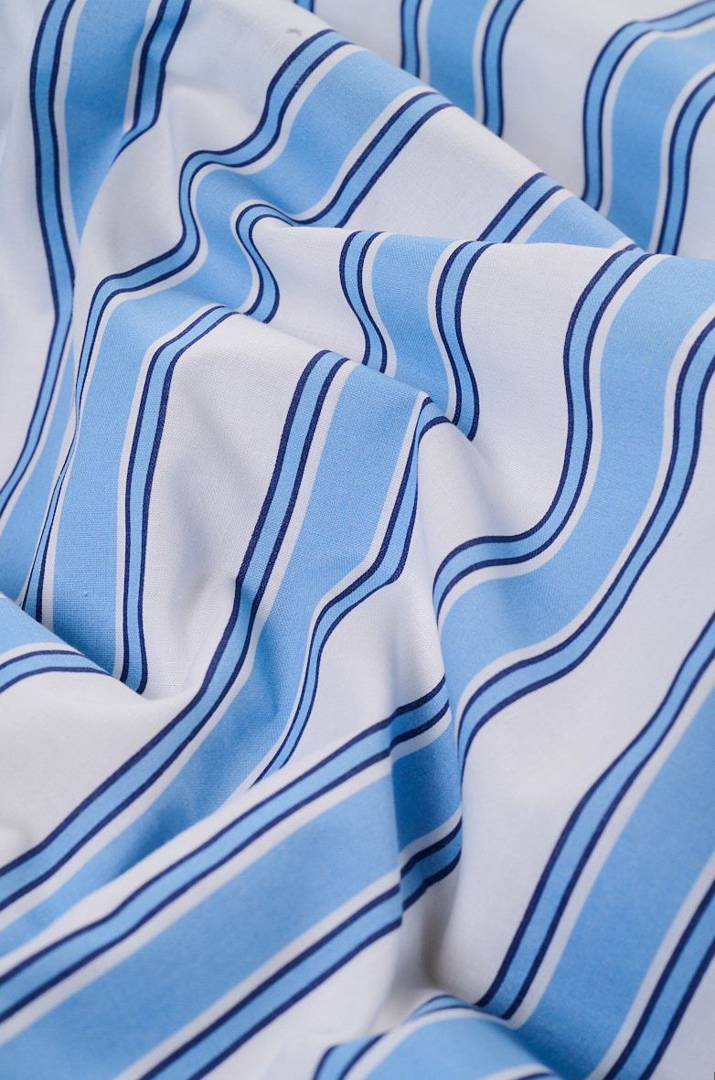 Bomull sengesett blå - 2