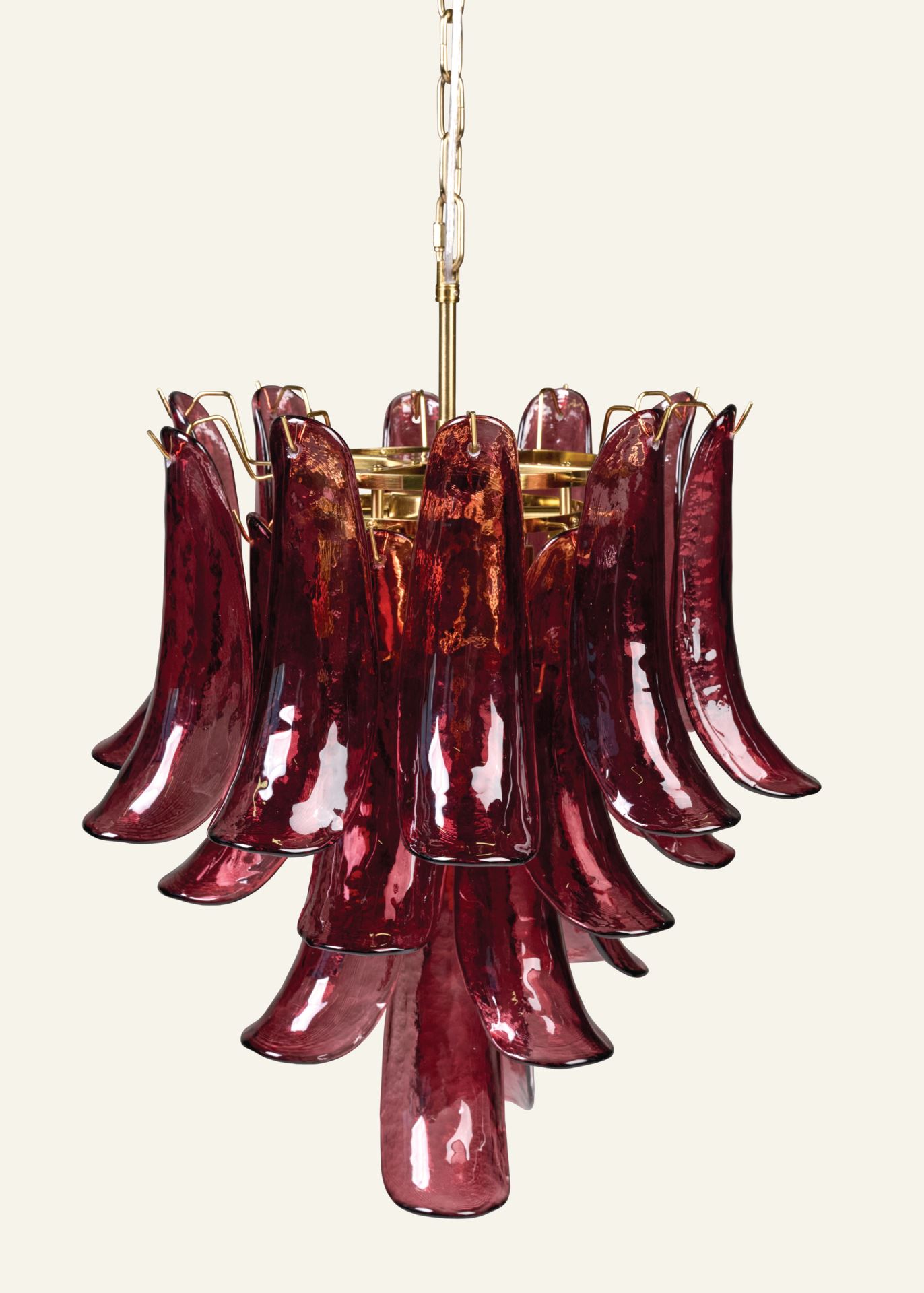 Taklampe burgunder - ø45x55 cm burgunder - 1