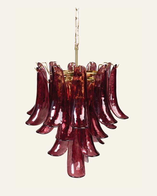 Taklampe burgunder - ø45x55 cm burgunder - 1