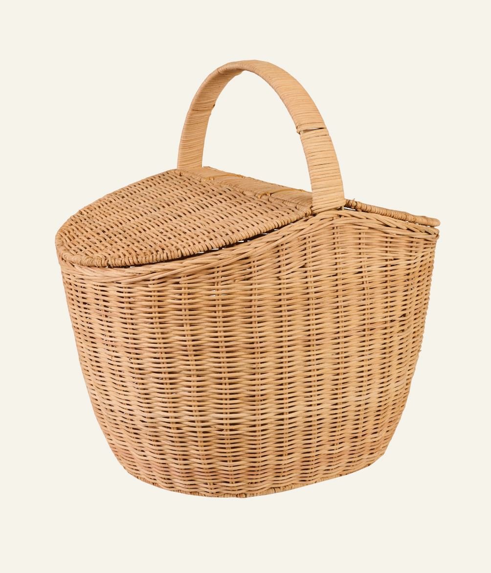 Picnic kurv natur - 42x31x43 cm natur - 1