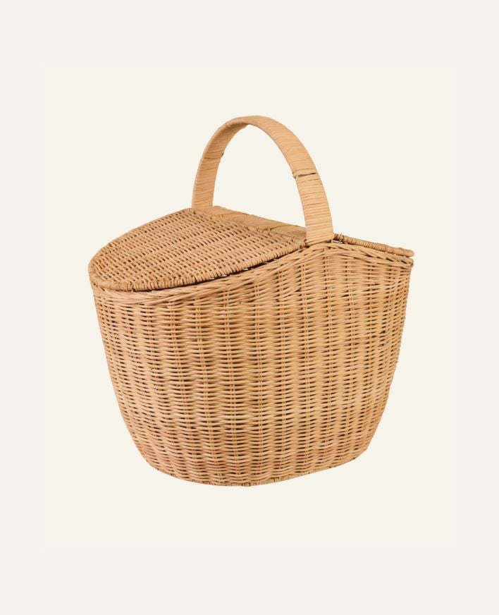 Picnic kurv natur - 42x31x43 cm natur - 1