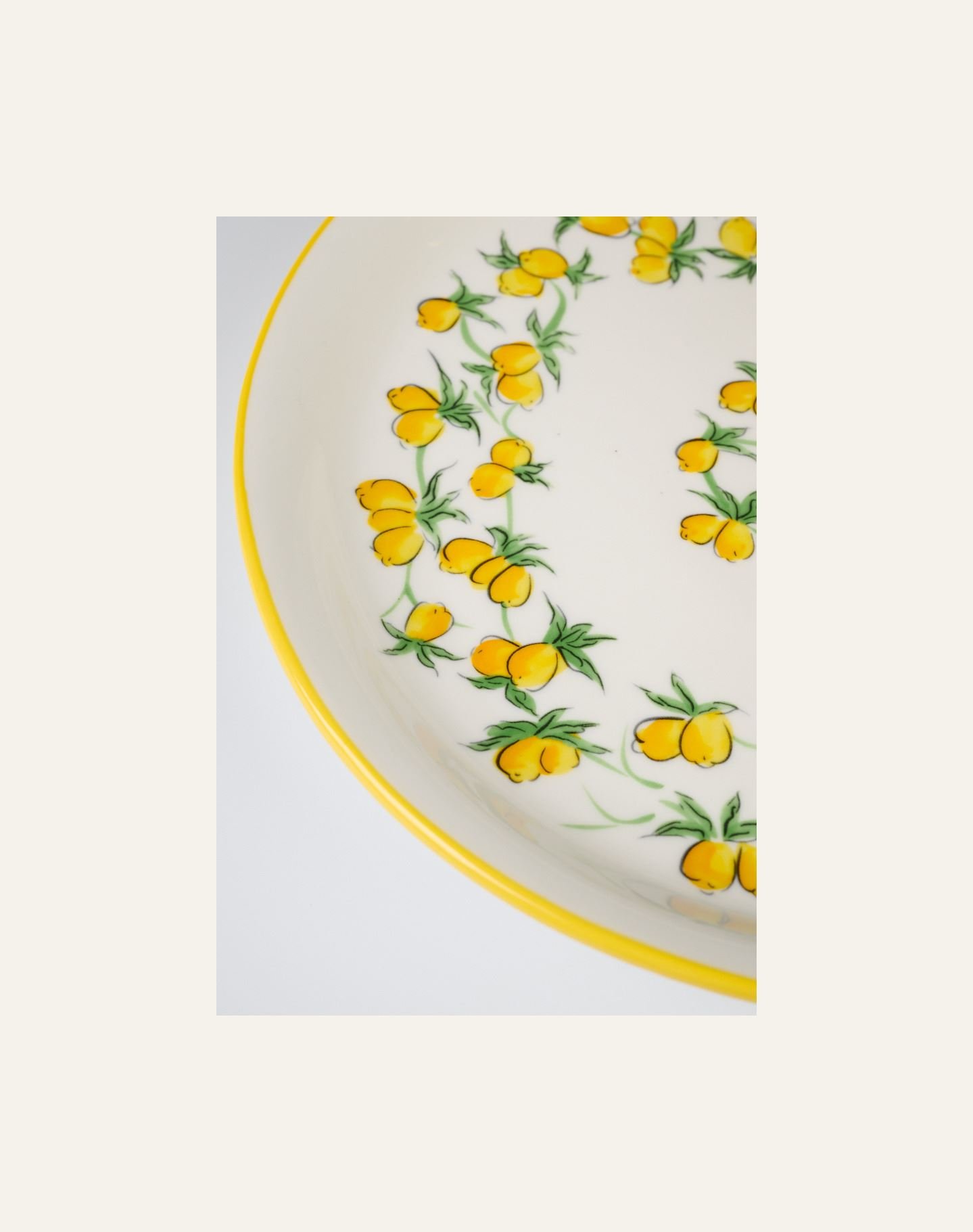 Tallerken gul - 2