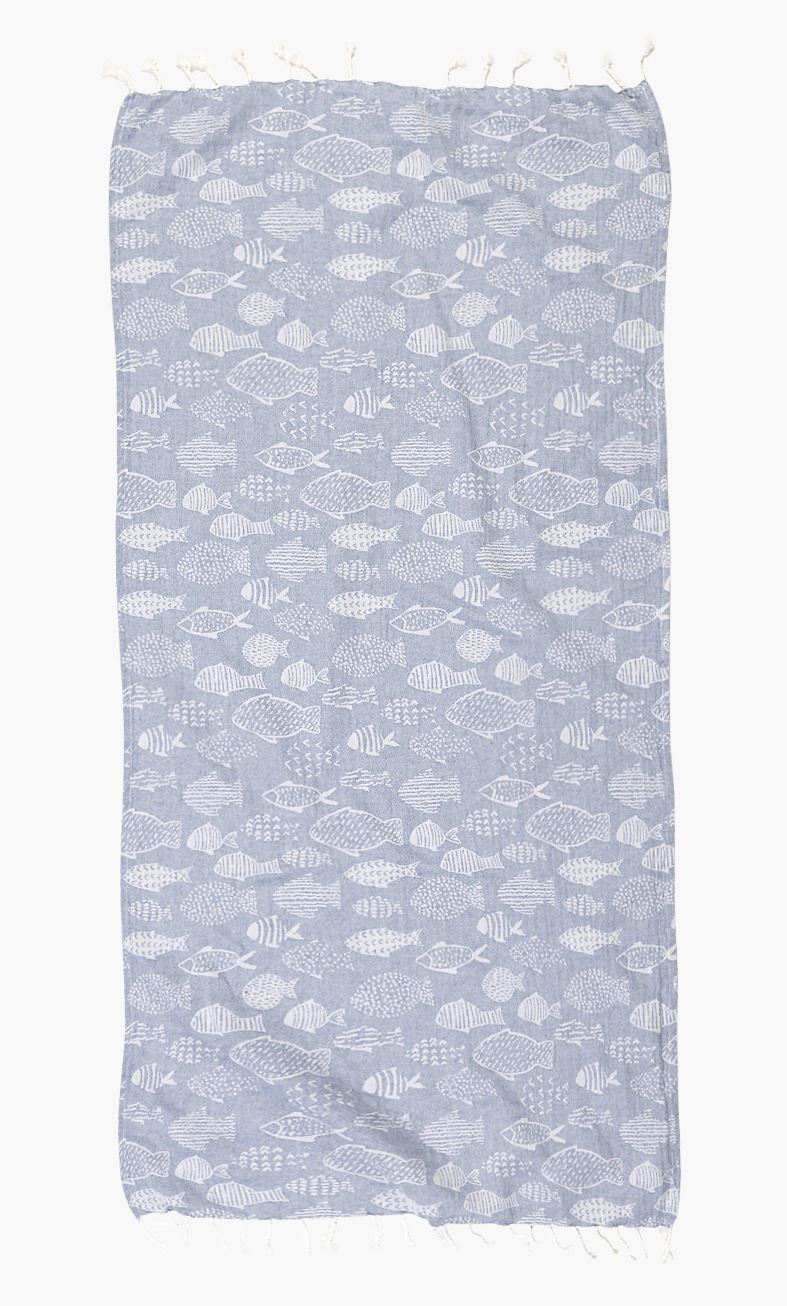 Håndkle blå - 70x150 cm blå - 1